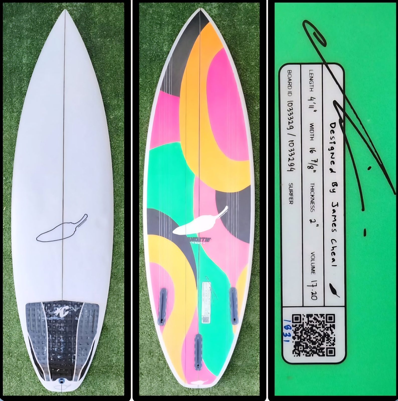 4'11 Chilli Surfboards Shortie Youth Model