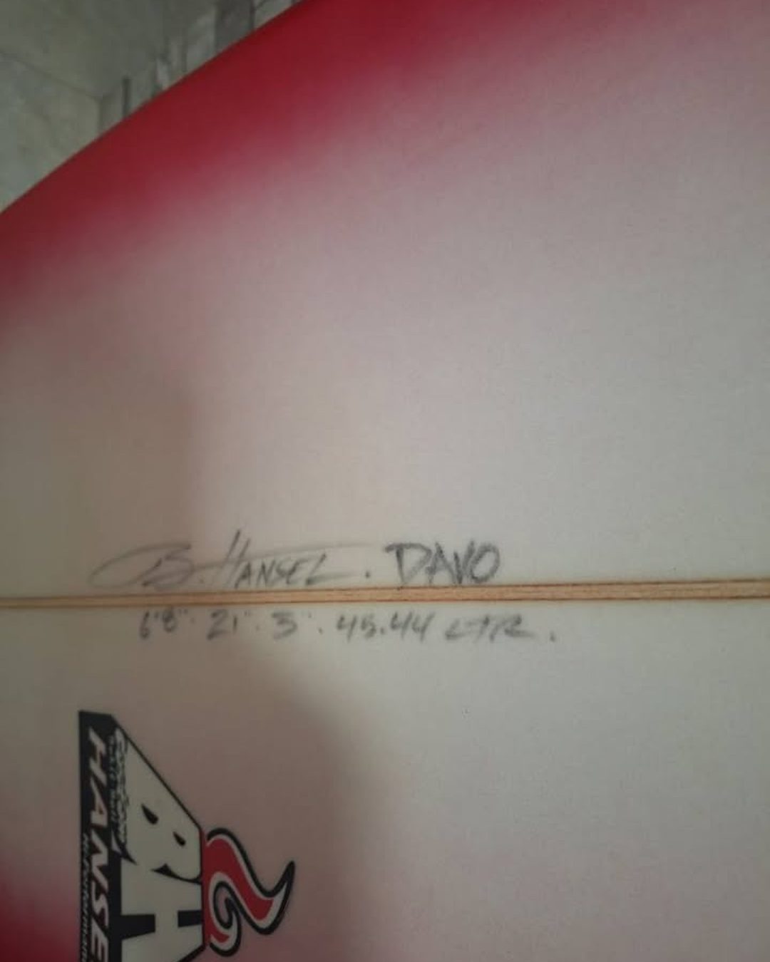 Bruce Hansel 6'8 round tail, photo 3