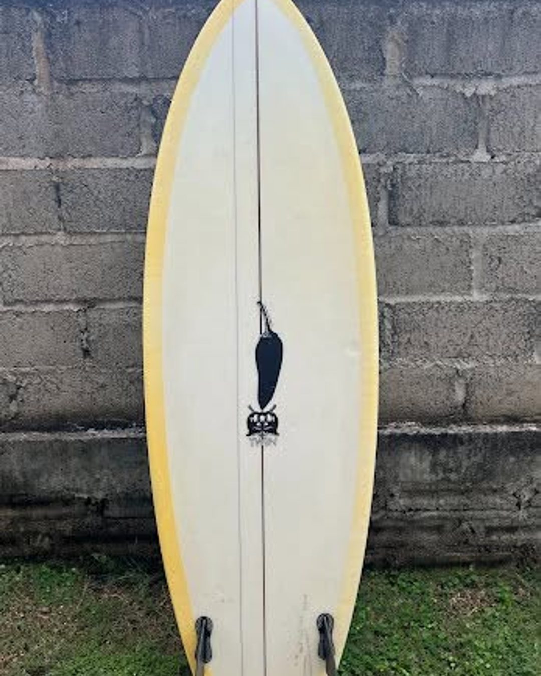 Chilli Peppa Twin 5'9 32.4L PU with Native fins, photo 2