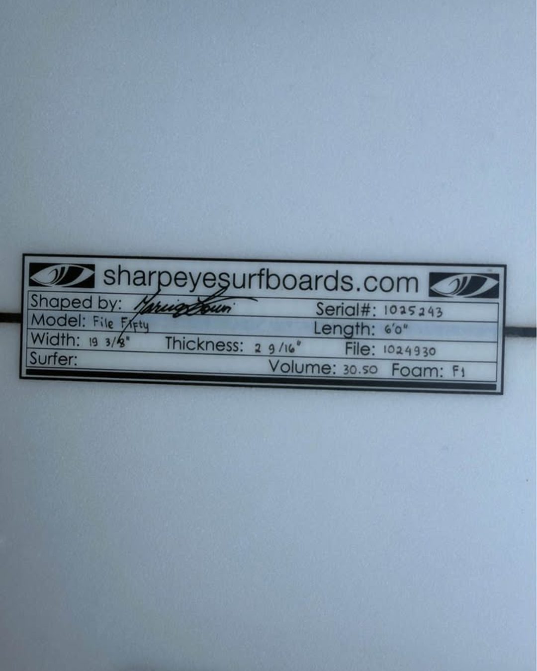 Sharp Eye File-Fifty 6'0 30.5L, photo 3