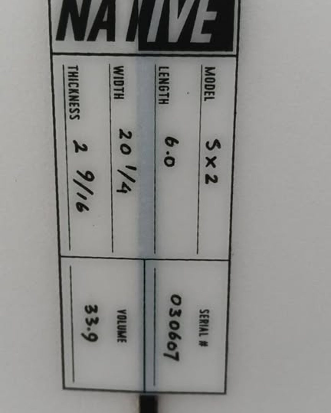Native 5x2 6'0 33.9L, photo 3