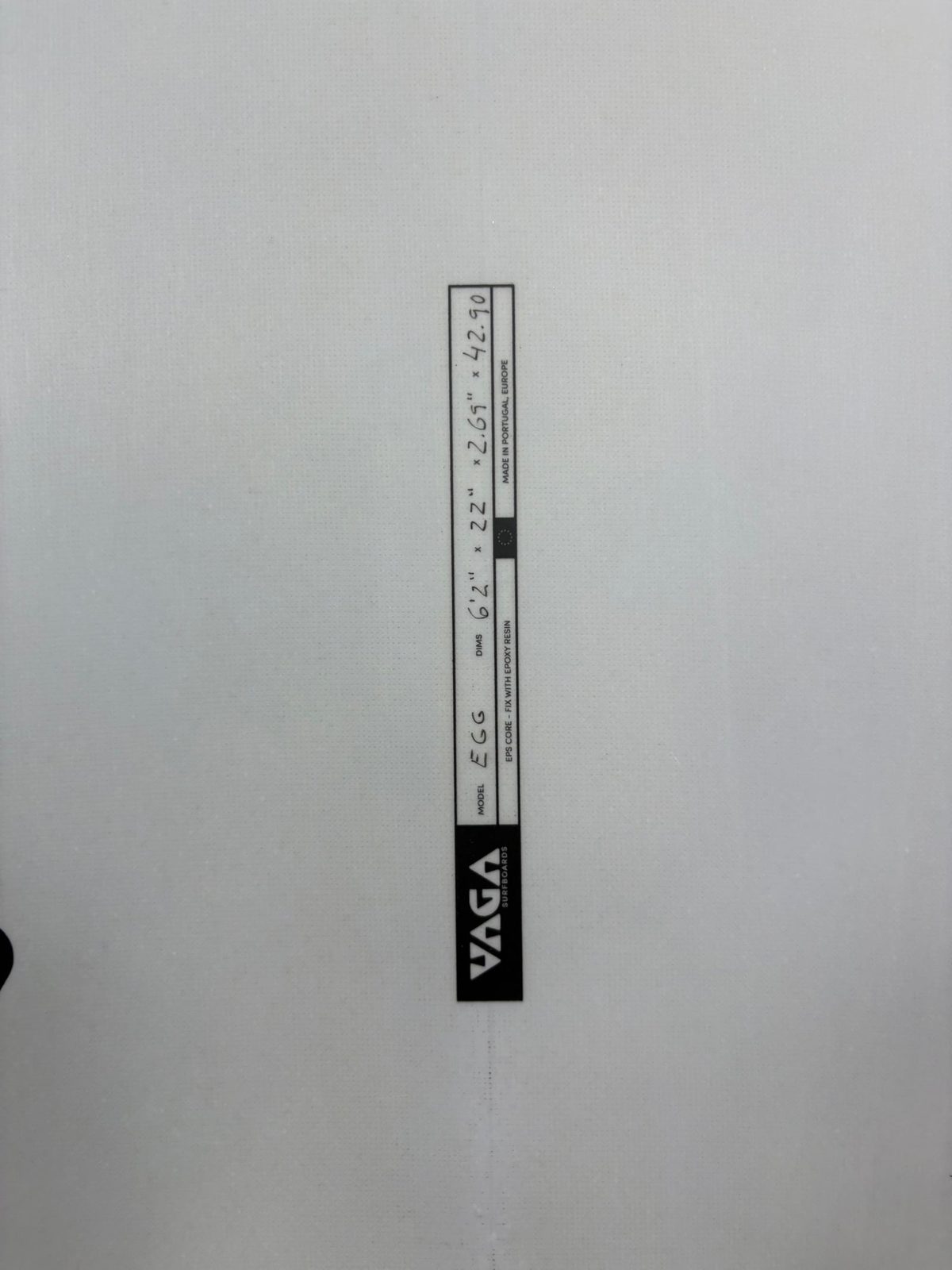 Vaga Surfboards Egg 6'2'' | 42.9 L, photo 3